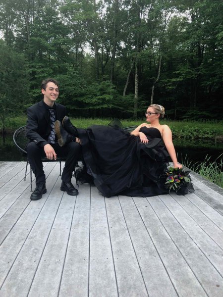 black dress